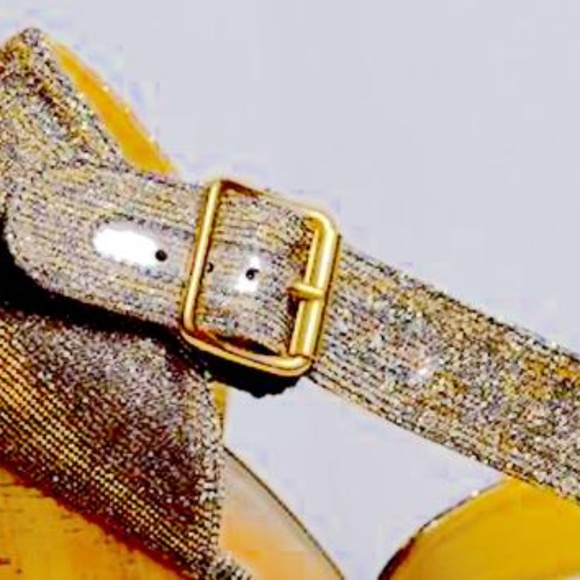 ๐๐ท๏ธ Multicoloured Glitter Sparkling Cork Wedges by Stuart Weitzman - Picture 9 of 11